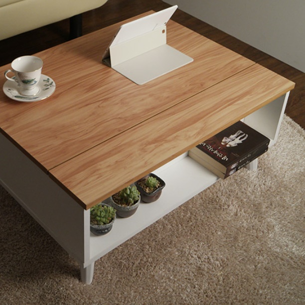 리프팅테이블 거실용 탁자 리프트 업 테이블 높은 소파 테이블