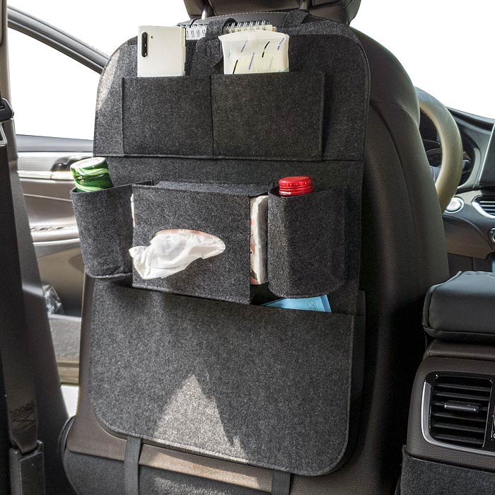 카프트 부직포 킥매트 자동차 시트백커버 포켓형 1개