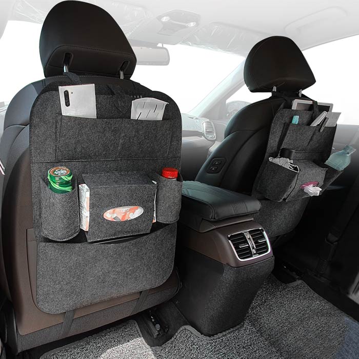 카프트 부직포 킥매트 자동차 시트백커버 포켓형 1개