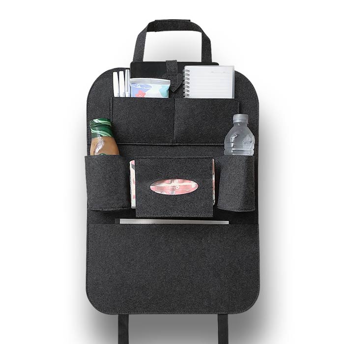 카프트 부직포 킥매트 자동차 시트백커버 포켓형 1개