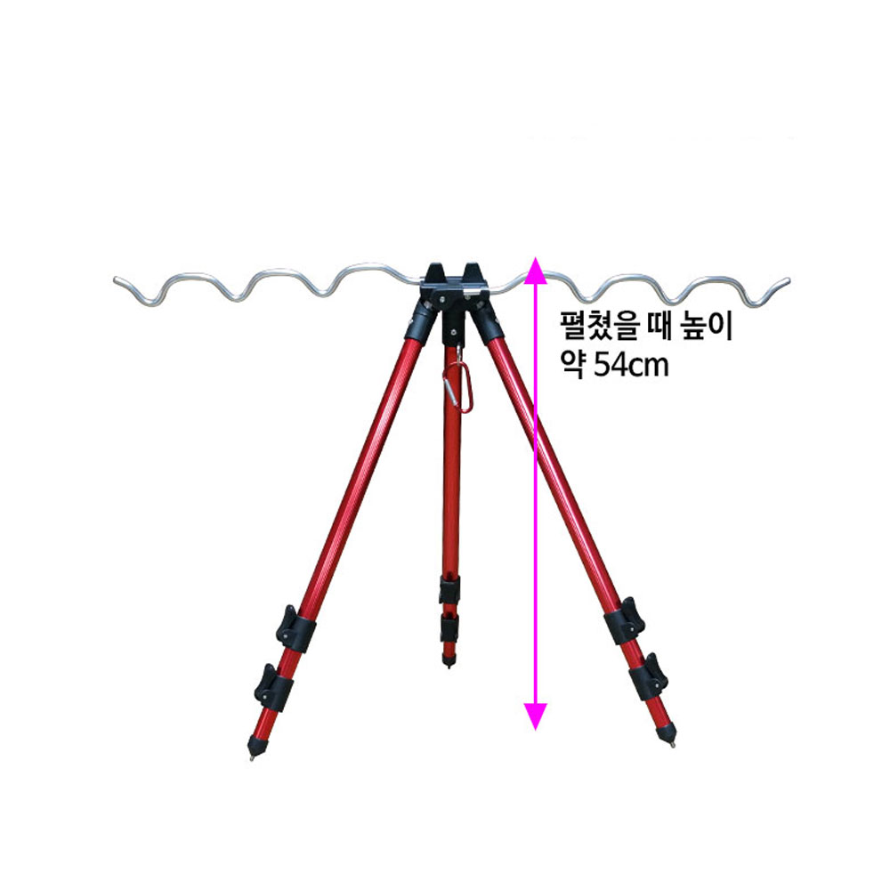 트리플 삼각 원투받침대 원투낚시대 삼각대 삼발이 로드거치대 서프스탠드 - 상세 이미지 3
