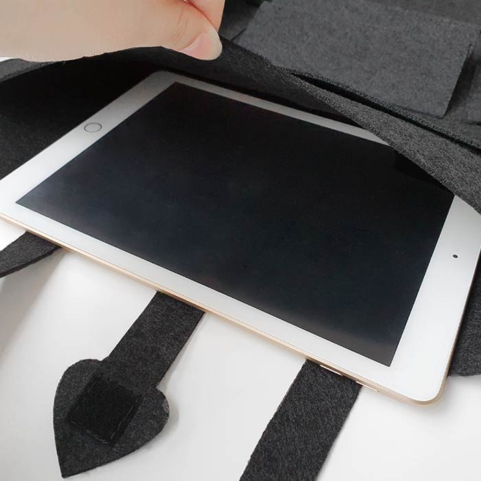 카프트 부직포 킥매트 자동차 시트백커버 포켓형 1개