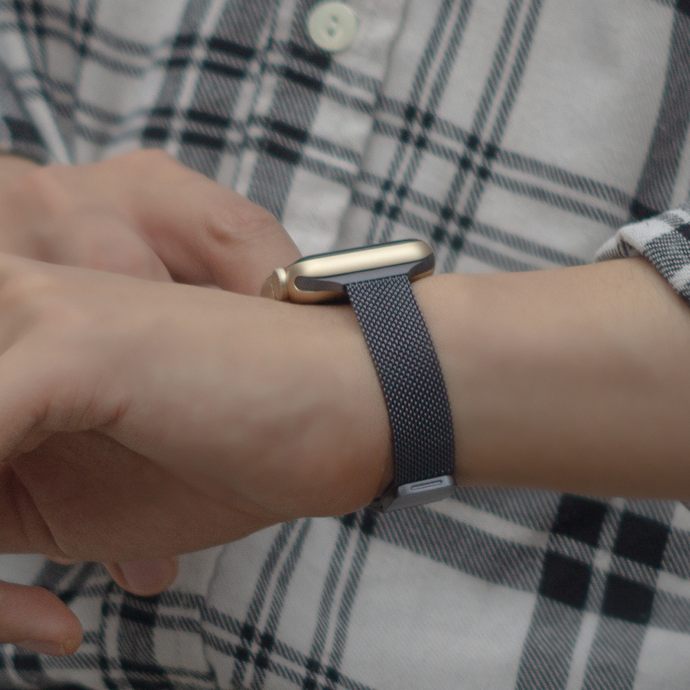 웨어플래닛 애플워치 슬림 라인 메탈 밀레니즈 루프 스테인리스 밴드 스트랩 시계 줄 10 울트라 호환 - 상세 이미지 3