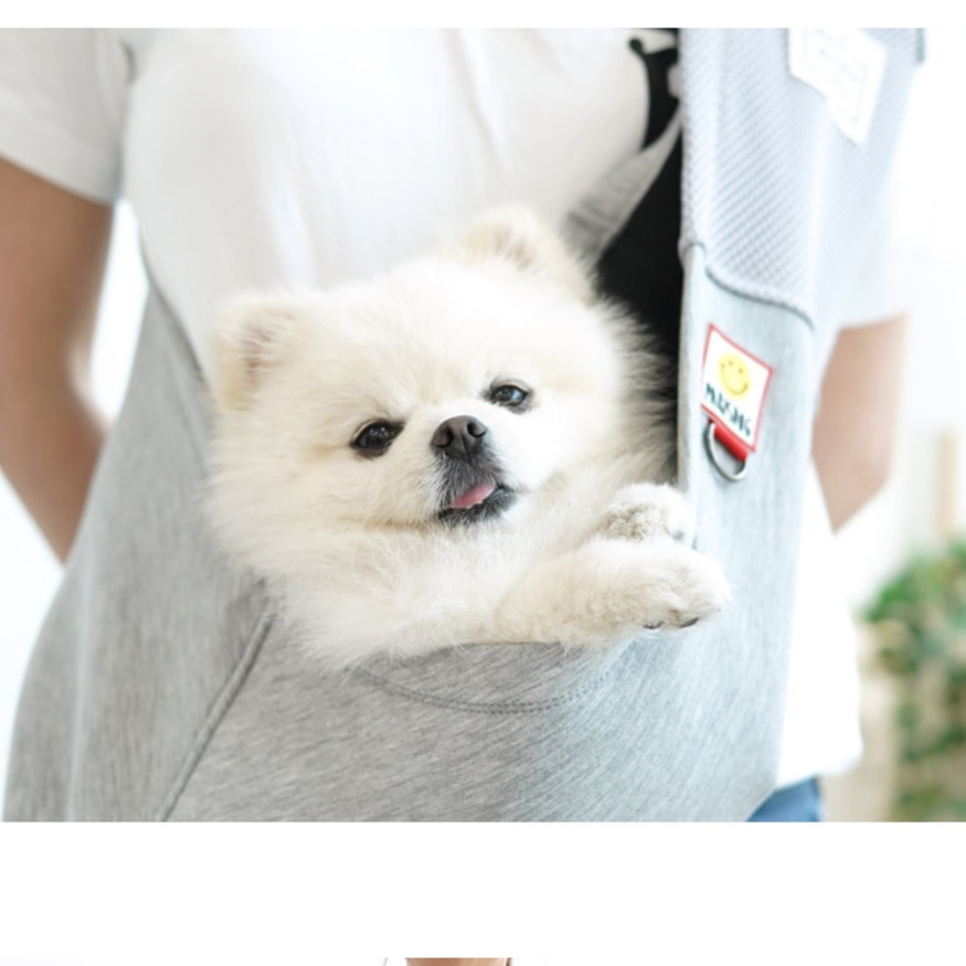 옆으로 메는 애견 가방 강아지용 슬링 애완견 가방 강아지 백 산책 숄더 소형견 캐리어 - 상세 이미지 5
