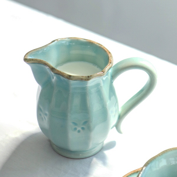 코스타노바 올리바 빈티지 예쁜 카페 디저트 브런치 플레이트 / 크리머 12cm - 상세 이미지 2