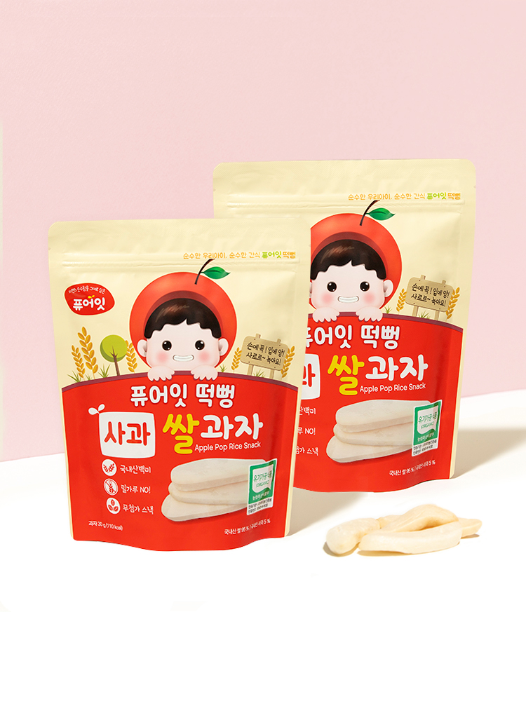 [1+1] 퓨어잇 떡뻥 유기농 쌀과자 아이간식 아기과자