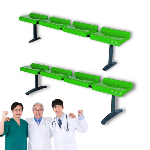 4인용의자 등받이없는 대기의자 플라스틱 벤치 로비 병원 대기실 의자 관람석 약국 휴게소