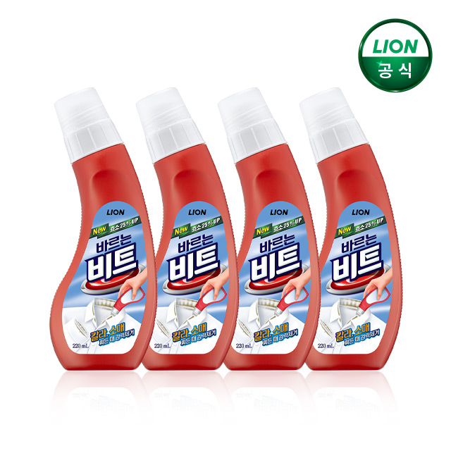 바르는 비트 220ml 4개 전처리제/ 옷깃세제 / 얼룩제거 / 찌든때제거 제품 이미지