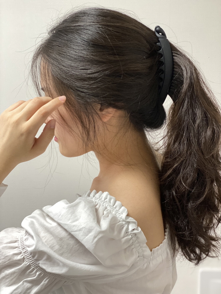 유광 무광 투명 심플 빗살 올림머리 많은숱 적은숱 바나나핀 헤어집게 이미지 4