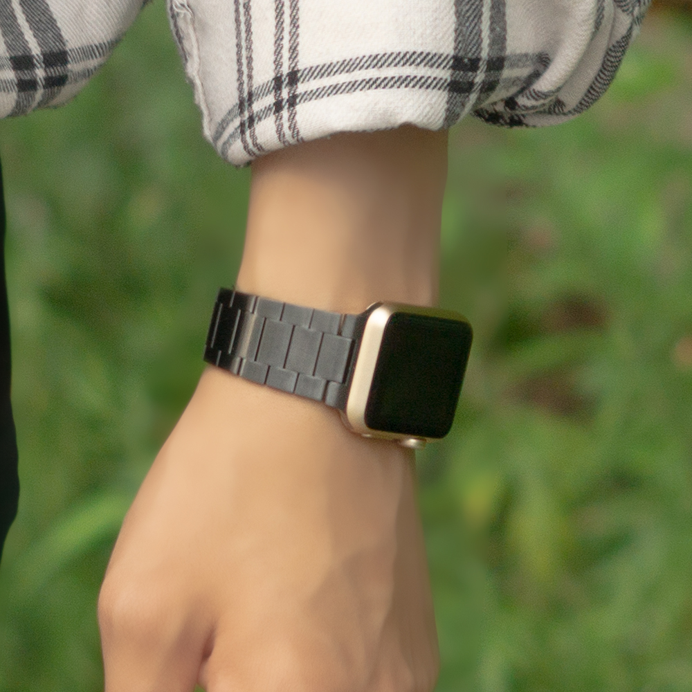 웨어플래닛 애플워치 슬림 라인 3중 메탈 스테인리스 밴드 스트랩 시계 줄 10 울트라 호환 - 상세 이미지 3