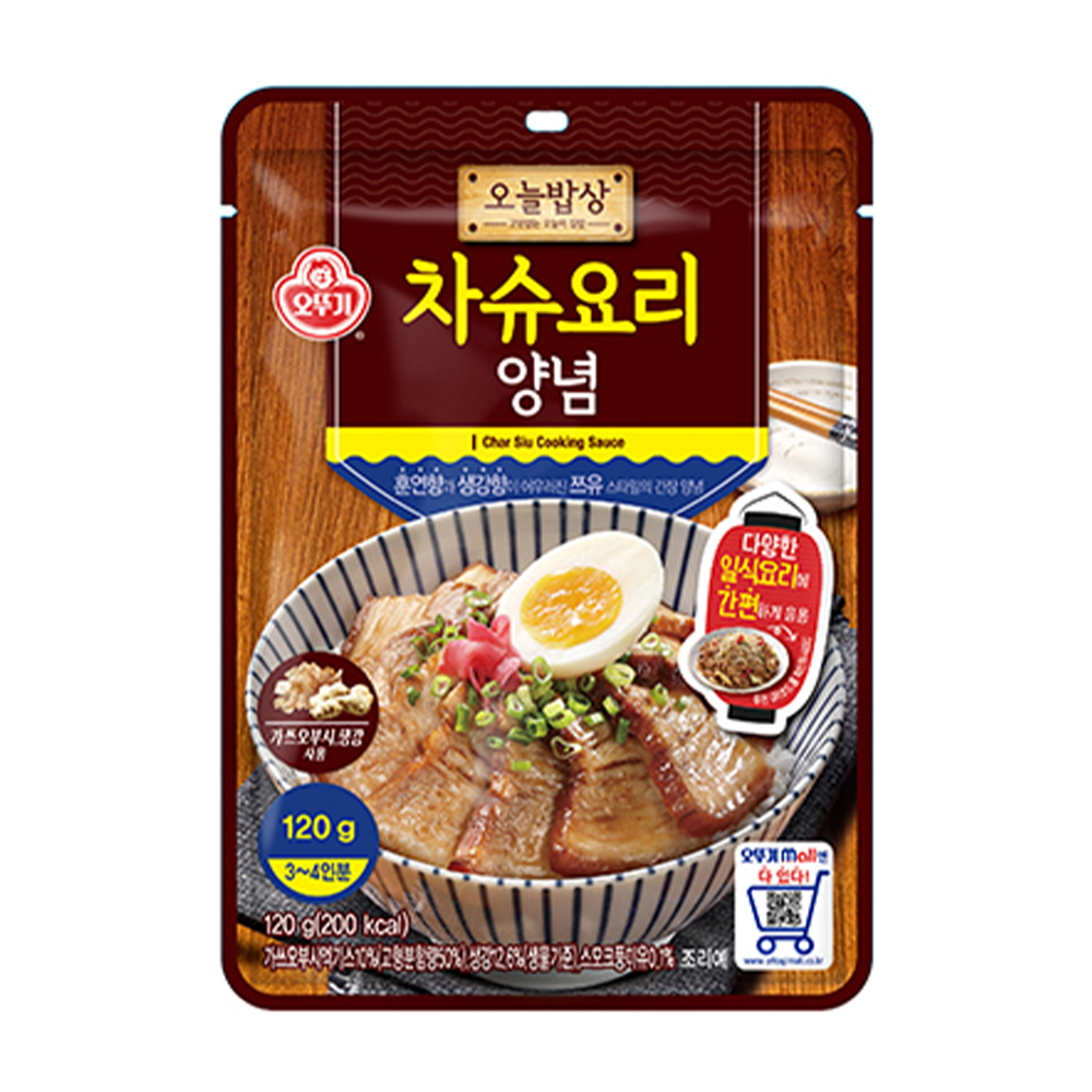 오뚜기 오늘밥상 차슈요리양념 120g - 메인 이미지
