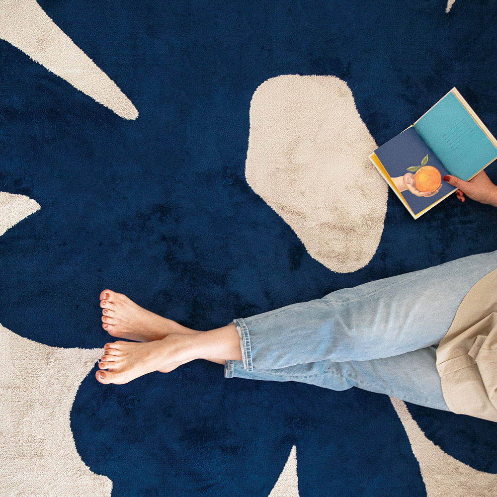 [200x270cm]더 플라워 샤기 러그, 특대형 거실러그