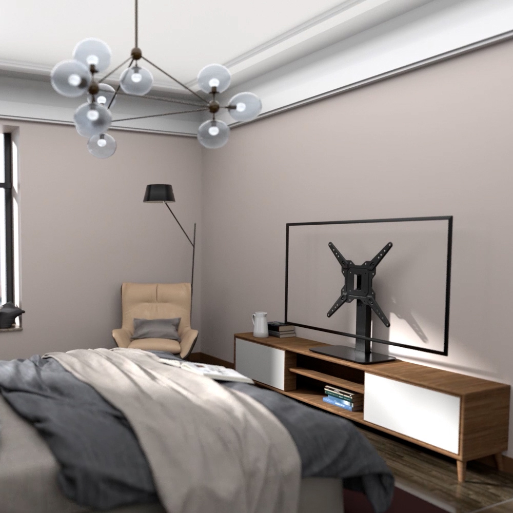 루나랩 TV 티비 거치대 스탠드 이동식 단스탠드 메탈 거실장 삼성 LG호환 대형 X01