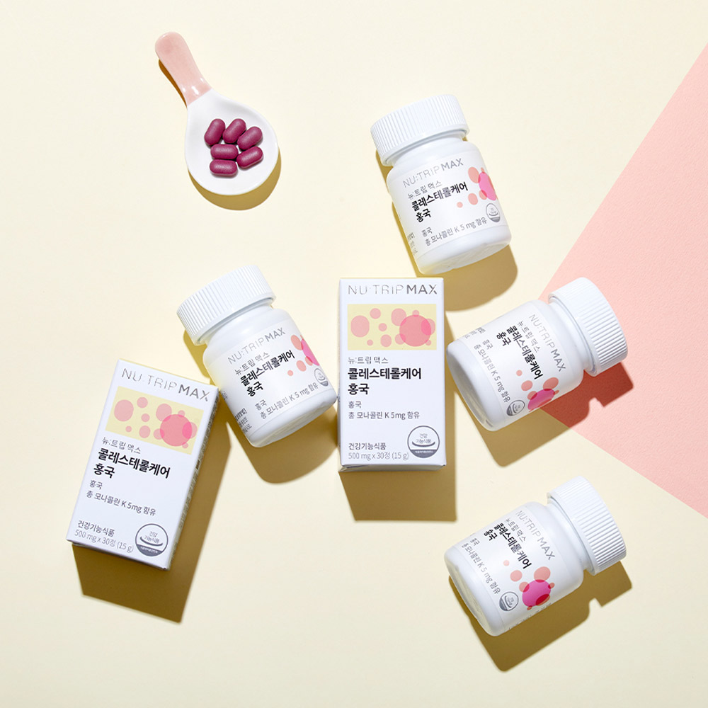 뉴트립 홍국 영양제 콜레스테롤 케어 관리 조절 모나콜린K 15g, 3개 - 상세 이미지 5