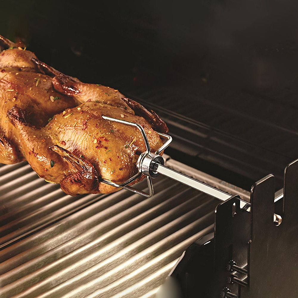 꼬치 구이 기계 회전 바베큐 bbq 자동 전동 그릴 캠핑 화로 자동 건전지형