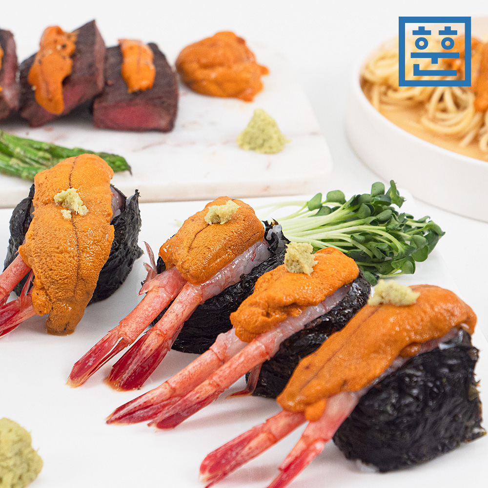 우니 성게알 특품 훈훈수산 홈마카세 보라성게