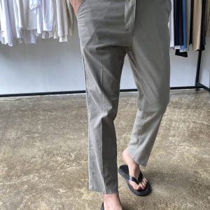 테이퍼드슬랙스 린넨 슬림일자 뒷 밴딩팬츠 착용 후기 | 사이즈/핏 총정리 - 상품 이미지 4
