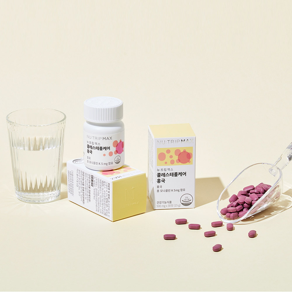 뉴트립 홍국 영양제 콜레스테롤 케어 관리 조절 모나콜린K 15g, 3개 - 상세 이미지 4