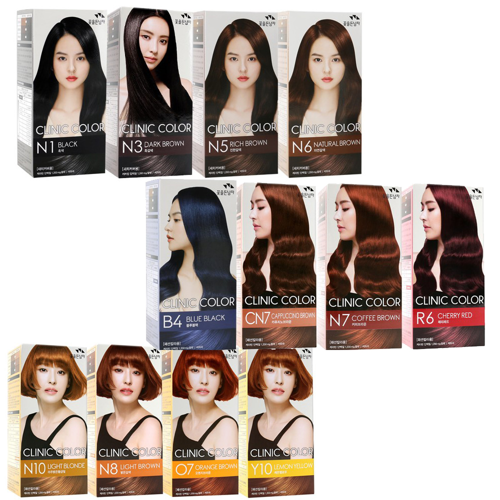 꽃을든남자 염색약 염색 새치 커버 뿌리 모발 두피 보호 저자극 간편 - 상품 이미지