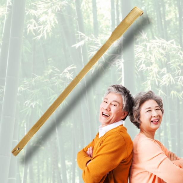 고급 어르신 효자손 할아버지 할머니 등긁개 대나무 봉 휴대용 효자손 발마사지도구 회초리 - 상품 이미지