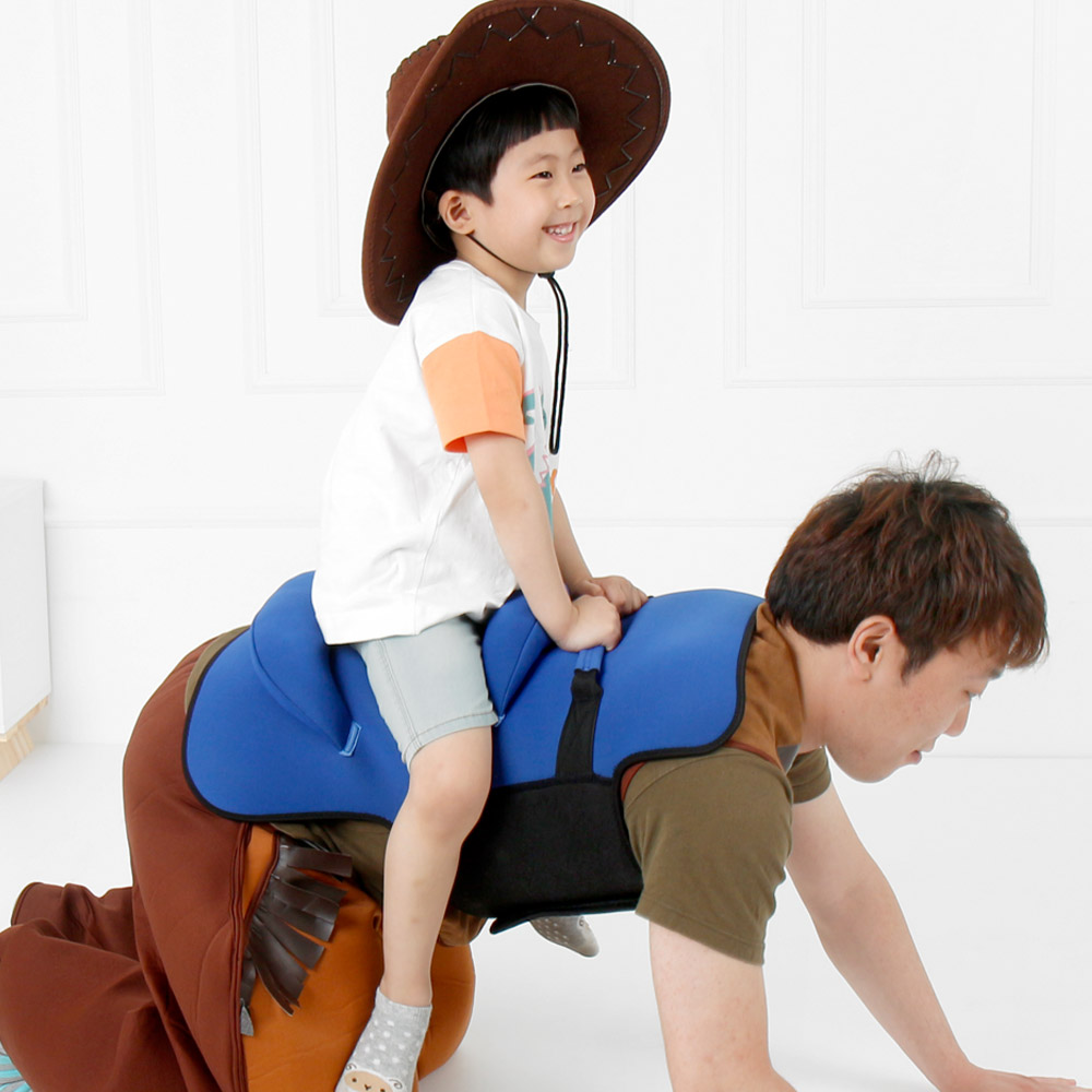 헬로디노 흔들말 파파홀스 놀이 쿠션 아빠와 말타기 집콕놀이 유아장난감 이미지 6