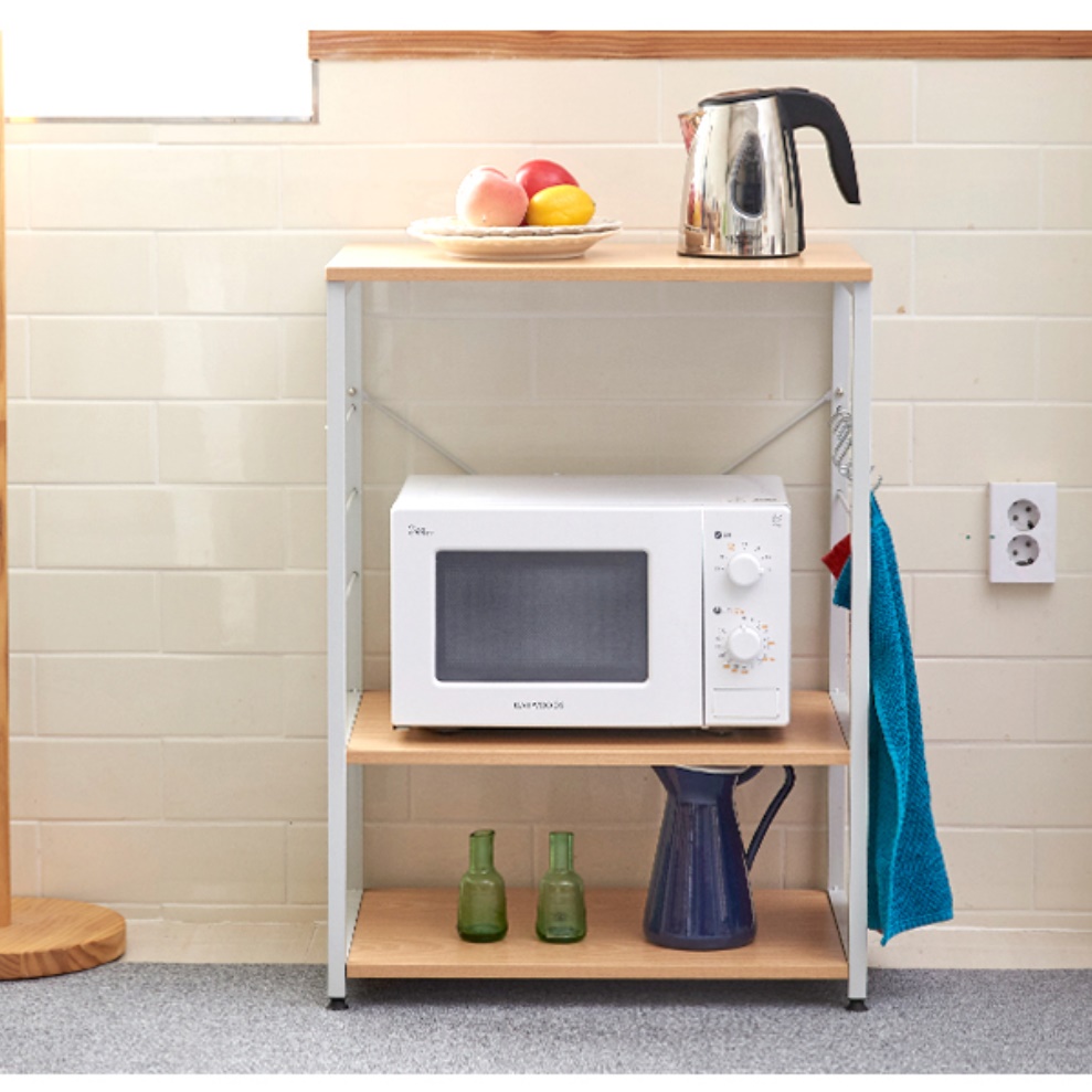 오븐 렉 랙 주방선반장 광파오븐장 식기세척기장 가스렌지대 낮은 철제 렌지대 수납 선반