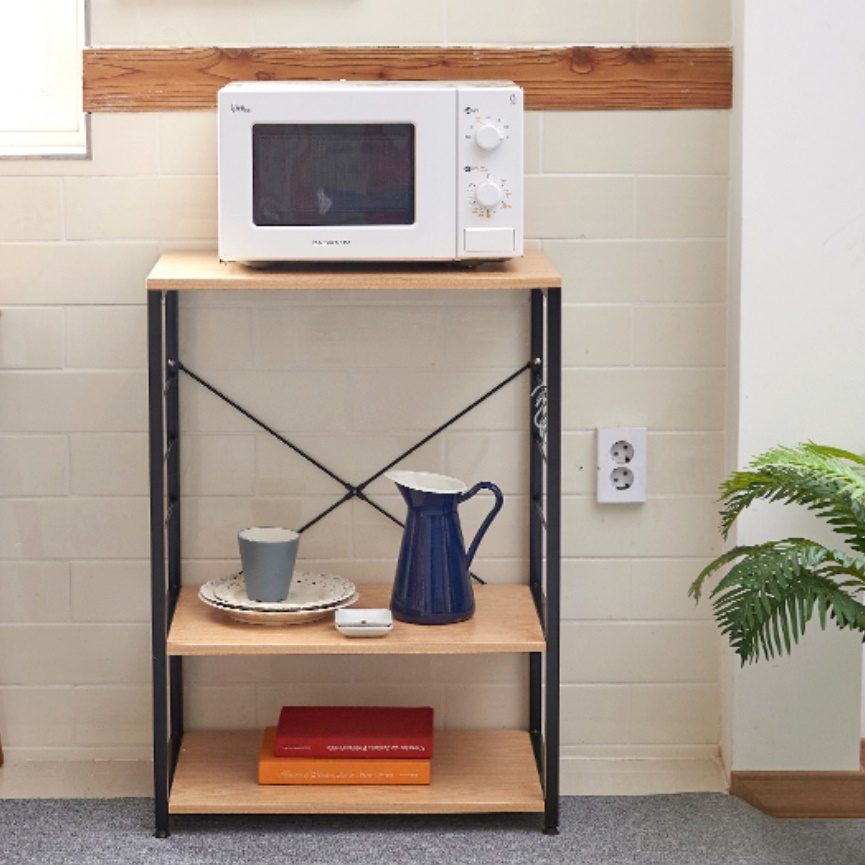 오븐 렉 랙 주방선반장 광파오븐장 식기세척기장 가스렌지대 낮은 철제 렌지대 수납 선반