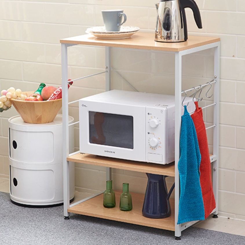 오븐 렉 랙 주방선반장 광파오븐장 식기세척기장 가스렌지대 낮은 철제 렌지대 수납 선반