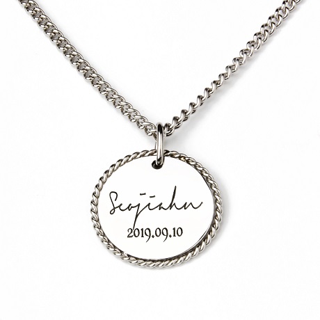 미아방지 목걸이 써지컬스틸 로프 아기 유아 어린이