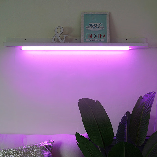더쎈 LED T5 간접조명 칼라 간접등 300mm 핑크 5W 슬림 형광등 LED바 이미지 8
