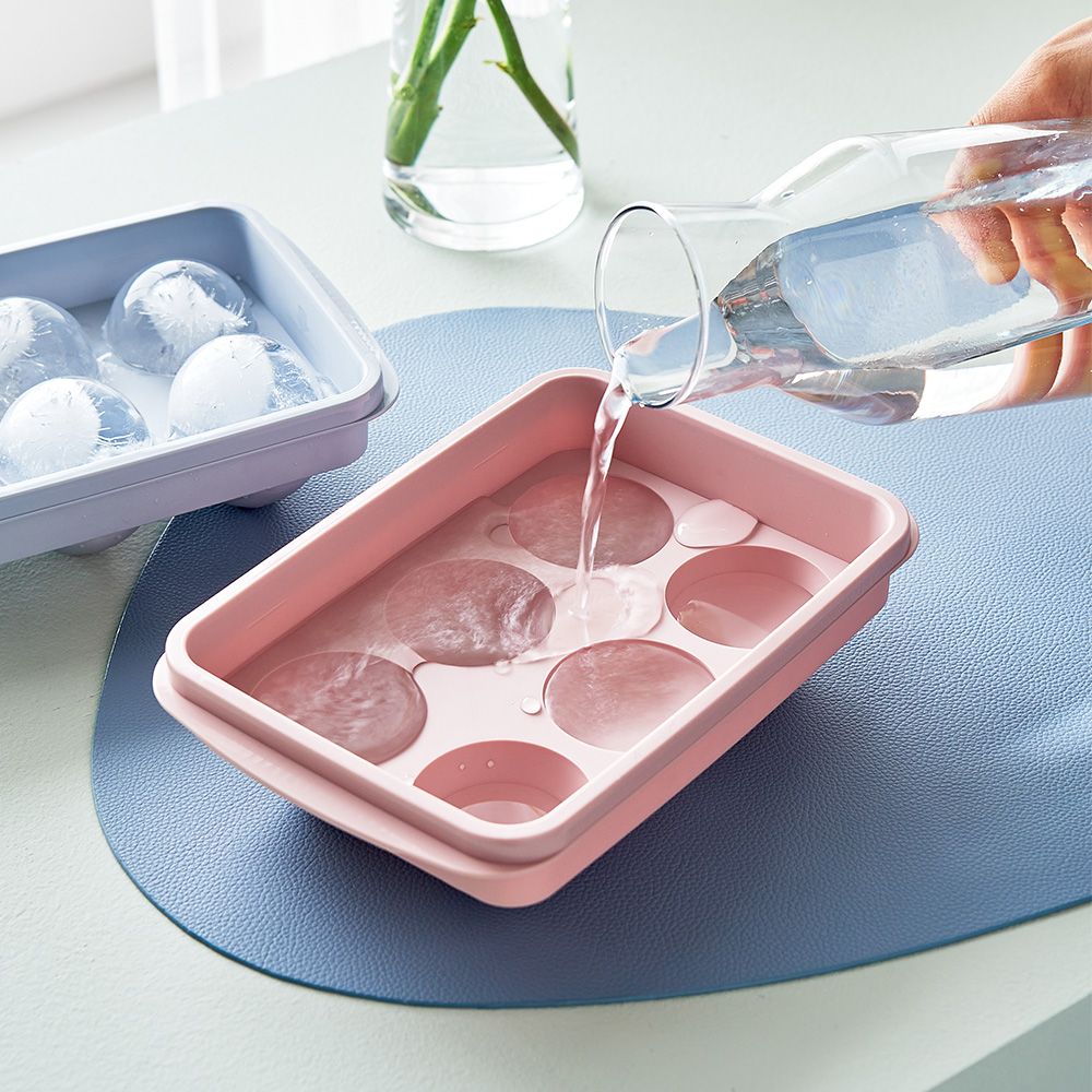 [N단독구성] 이지앤프리 위스키 하이볼 칵테일용 대왕 빅 아이스볼 얼음 트레이 아이스트레이 3P 핑크 블루 그린 컬러 3종 세트 외 얼음 보관함