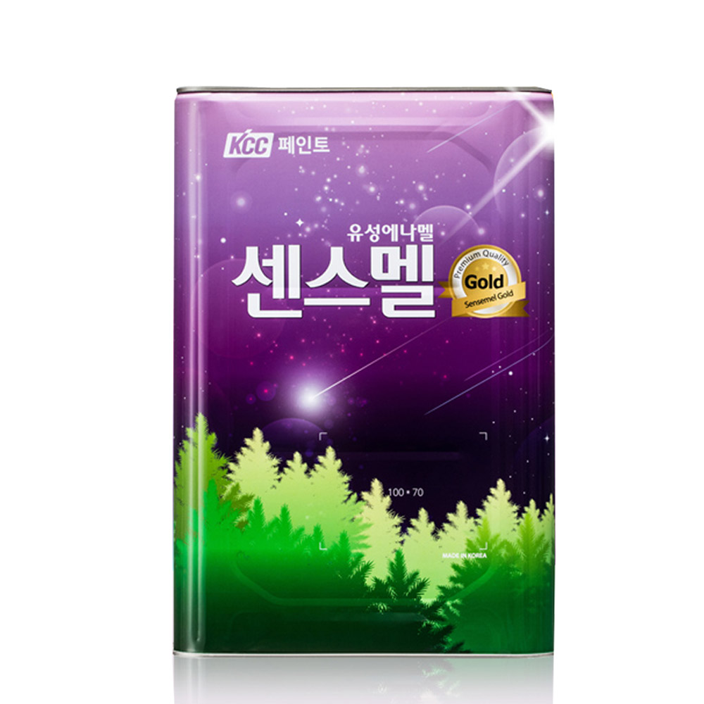 KCC 센스멜골드 에나멜 페인트 목재 철재 18L 유광백색 - 메인 이미지