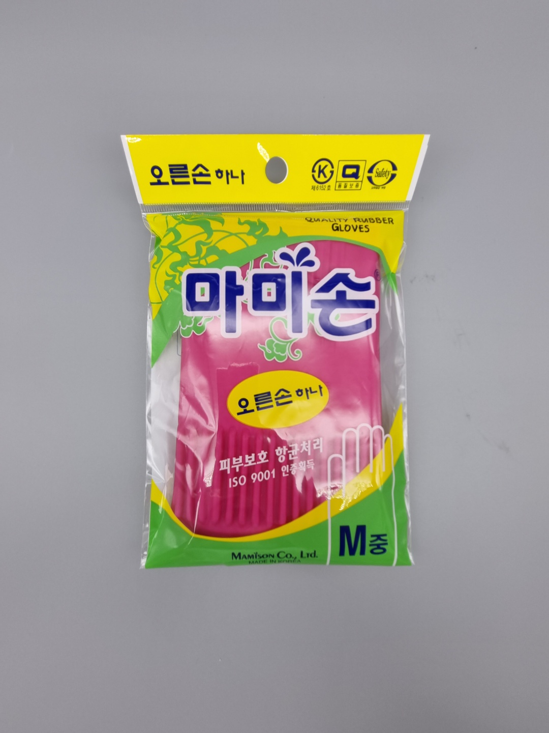 국산 마미손 오른손 고무장갑 소 주방 설거지 한손 긴 고무장갑 - 상세 이미지 3