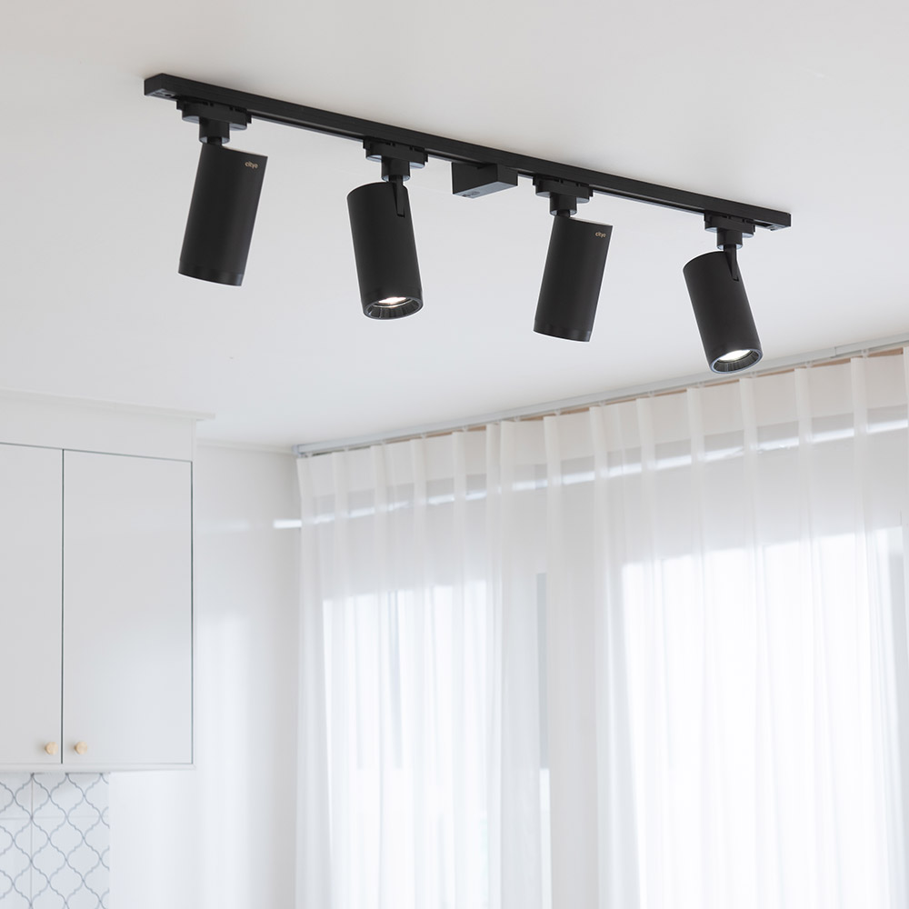 LED 렌즈 투광기 COB 레일조명 30W 화이트 주광색 핀조명 - 상세 이미지 4