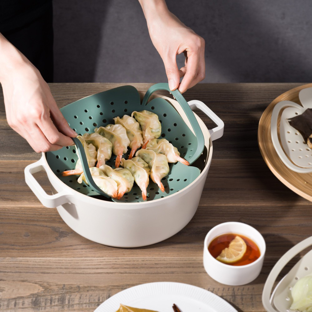 인콕 실리콘 찜기 날개형 크림베이지 - 상세 이미지 3