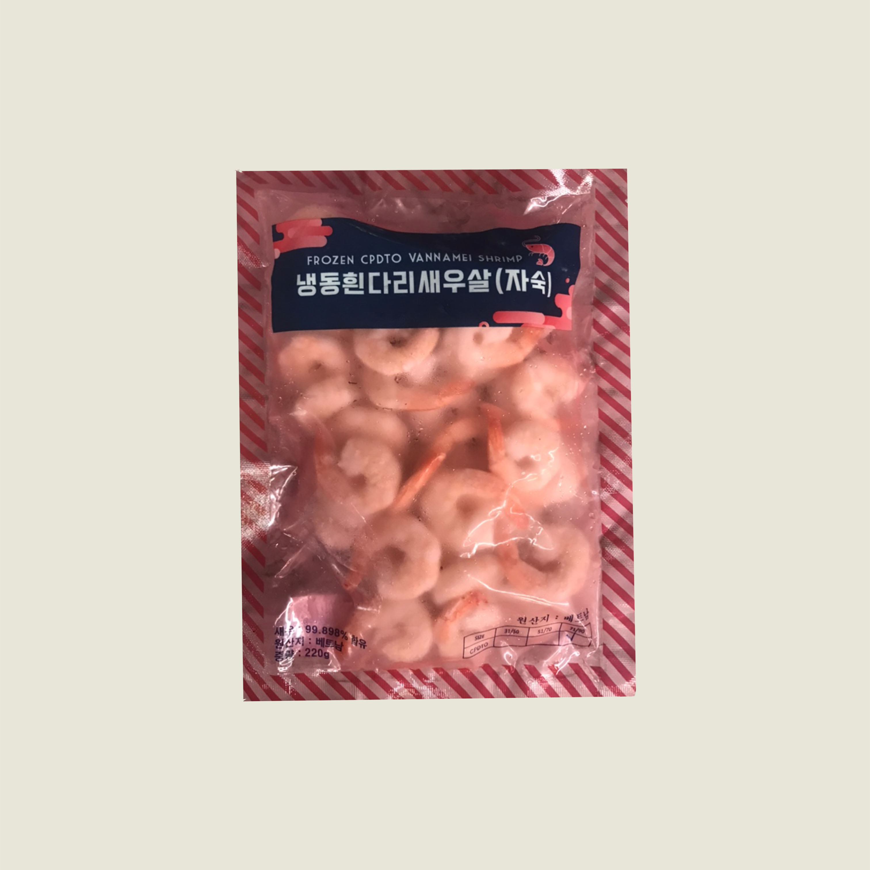(대용량) 업소용 냉동 칵테일새우 자숙 새우살 2kg (200g x 10개) - 상세 이미지 4