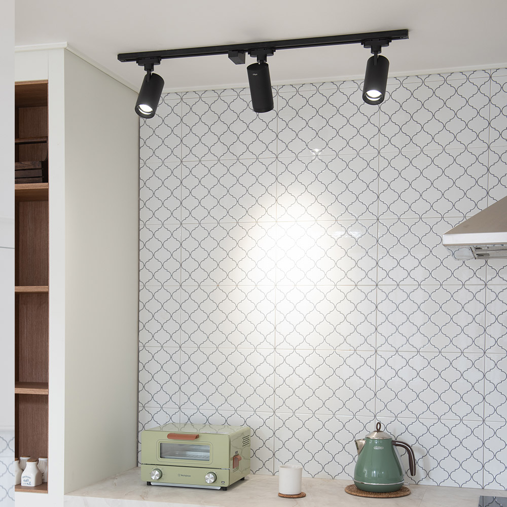LED 렌즈 투광기 COB 레일조명 30W 화이트 주광색 핀조명 - 상세 이미지 3