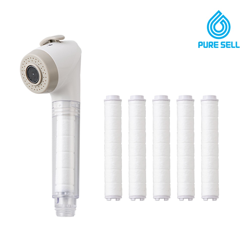 퓨어셀 싱크대 녹물 제거 필터 주방 수전 1년 세트 핸디형