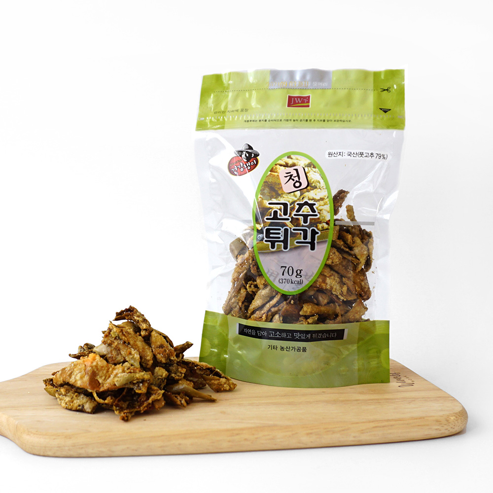 국산 고추튀각 고추부각 70g 1봉 저녁 반찬 메뉴 마른 반찬 주문