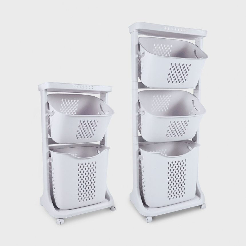 코드리빙 빨래통 스윙 세탁 2단 3단 빨래바구니