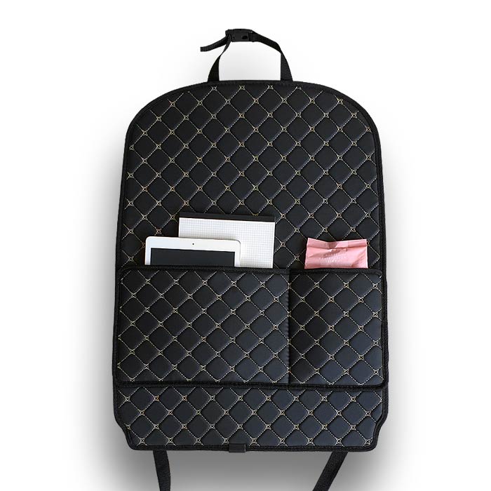 카프트 자동차 킥매트 시트백커버 포켓형 1P