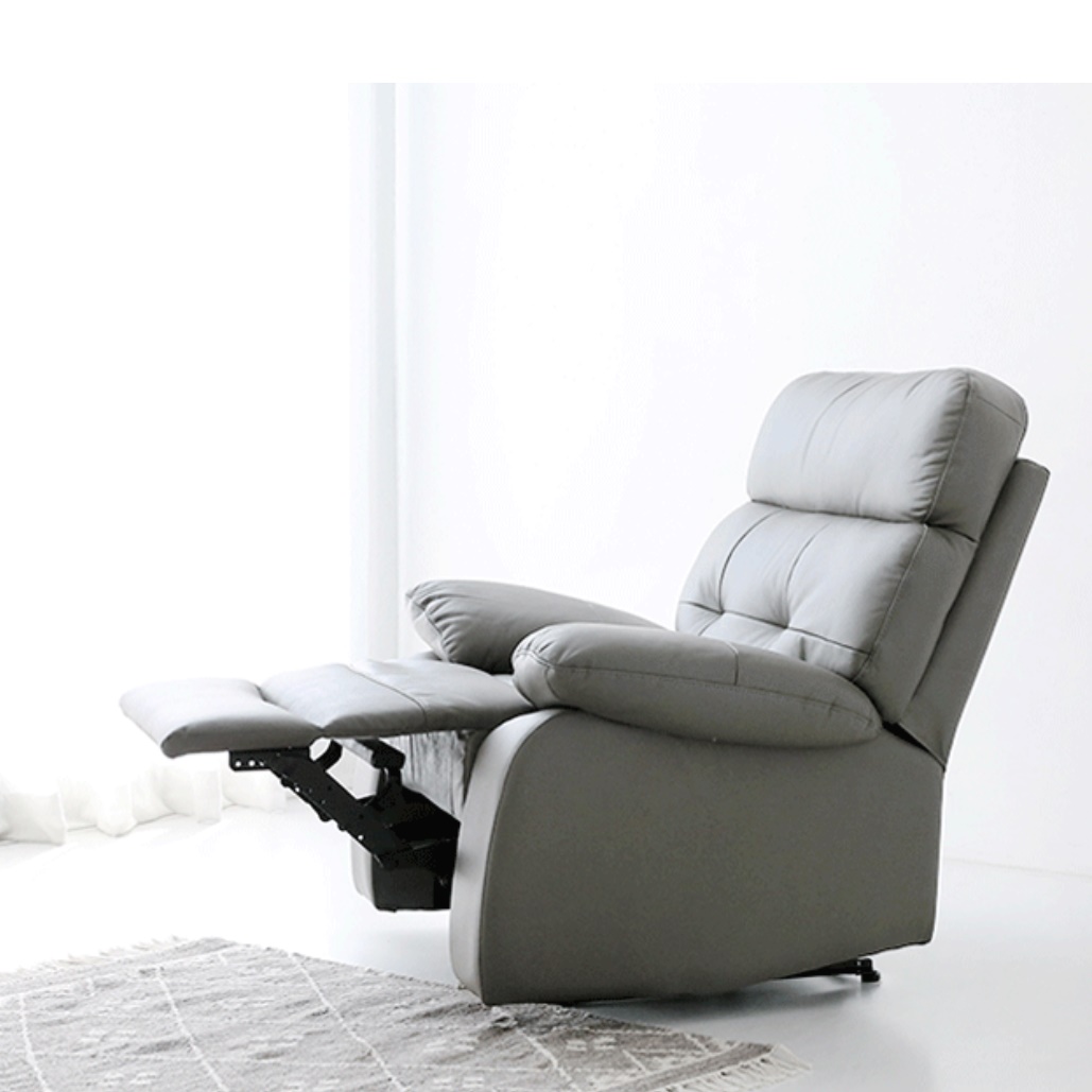 가죽 1인용 수동 리클라이너 1인 눕는 소파 수동식 리클라이너 소파