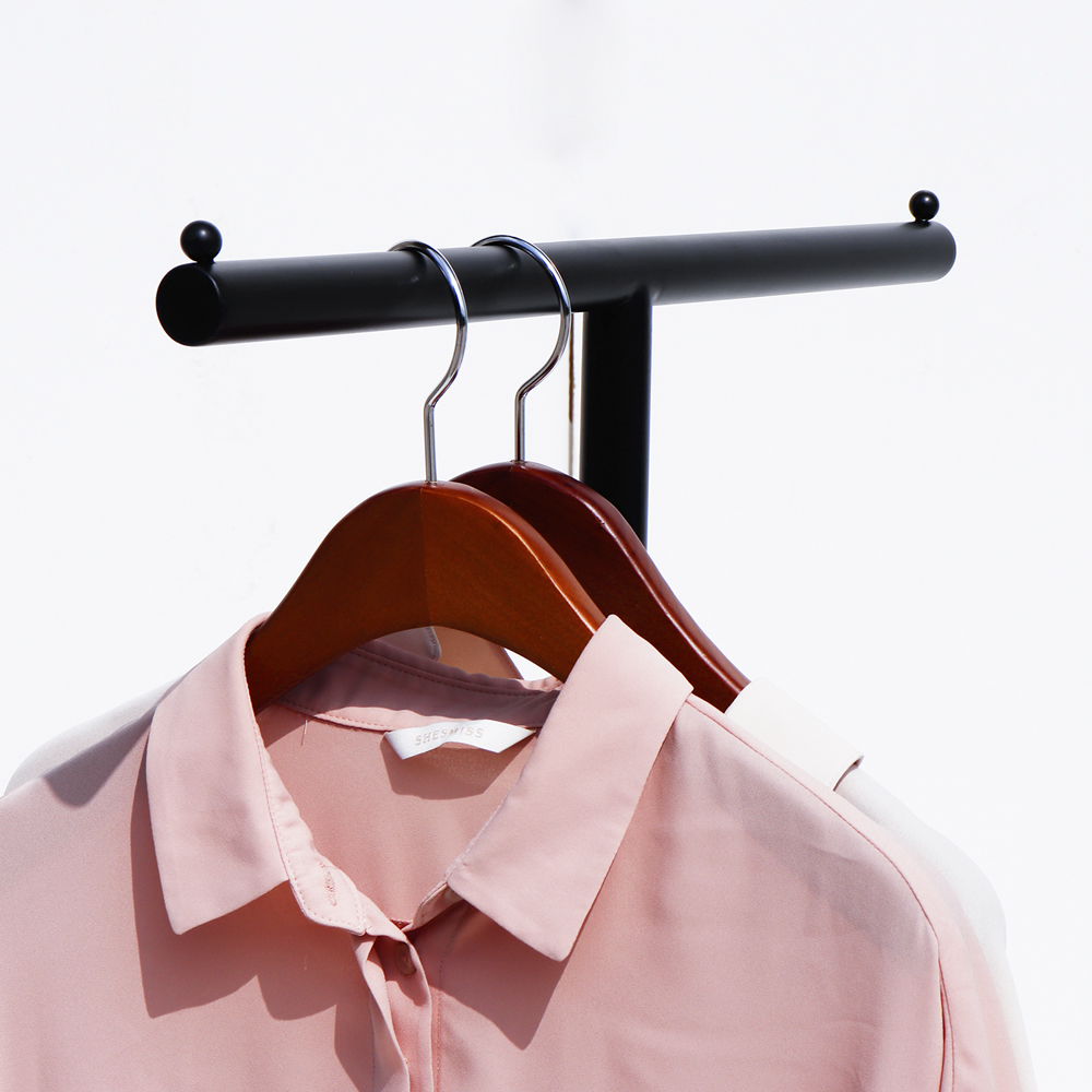 지엔 주문제작 심플 인테리어 가방 의류매장 철제 높이조절 옷걸이 스탠드행거