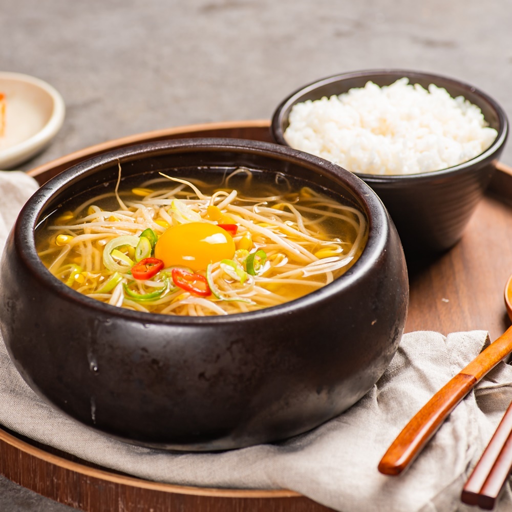시원한 맑은콩나물국 맛있는 콩나물해장국 국밥 캠핑아침 - 상세 이미지 2