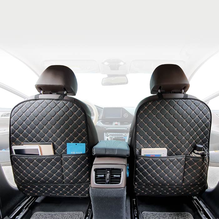 카프트 자동차 킥매트 시트백커버 포켓형 1P