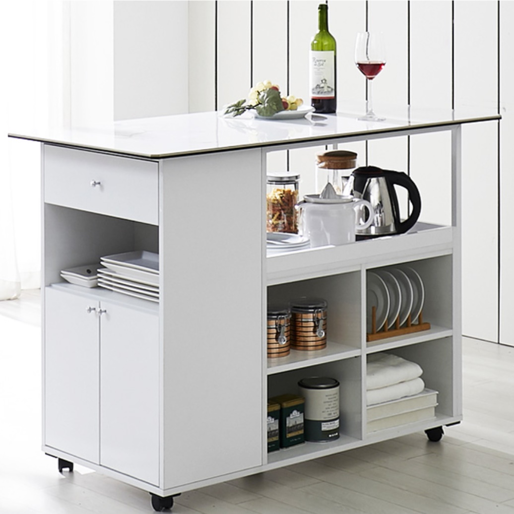 세라믹 바테이블 이동식 주방 조리대 베이킹 작업대 미니 이동식 아일랜드 식탁 간이 홈바