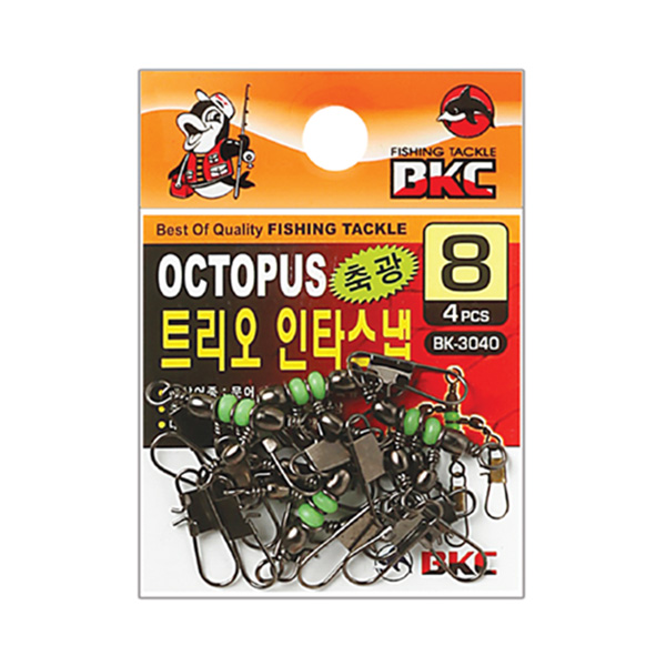 백경 트리오 인타스냅 축광 6 10 BK-3040 문어 쭈꾸미 - 메인 이미지