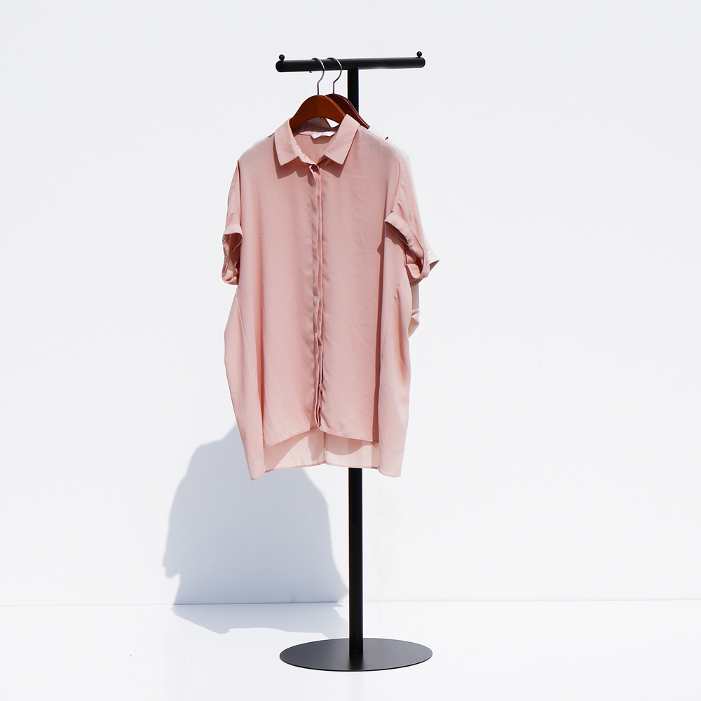 지엔 주문제작 심플 인테리어 가방 의류매장 철제 높이조절 옷걸이 스탠드행거