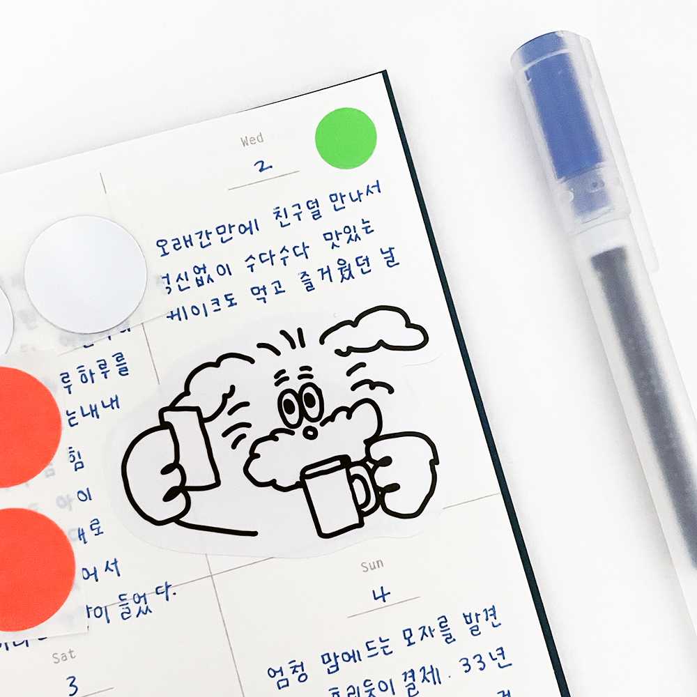 빅 버니 스티커 01 / 리무버블 - 상세 이미지 3