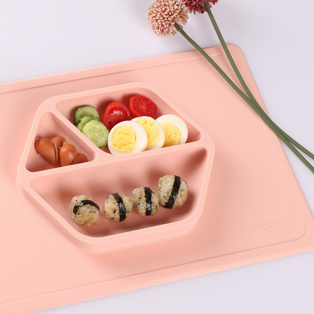 [특가] 노르디코 흡착식판 실리콘식판 자기주도식판